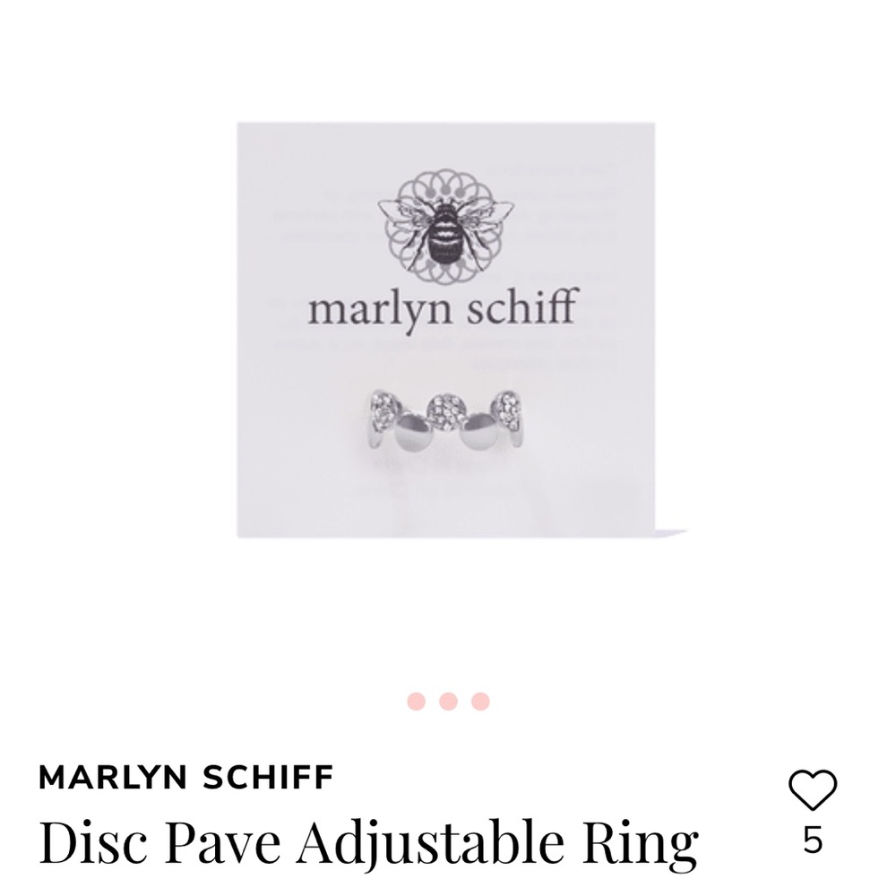 Marlyn Schiff | Disc Pave Adjustable Ring
